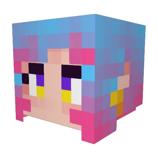 Amerain0731 Minecraft avatar head, 3D render