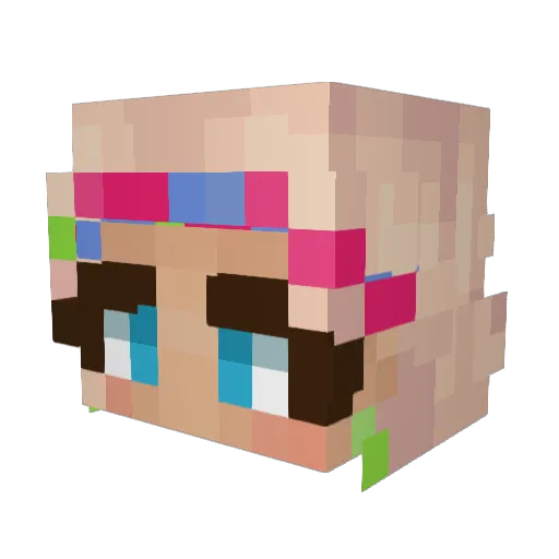 AmericaDiaz1 Minecraft avatar head, 3D render