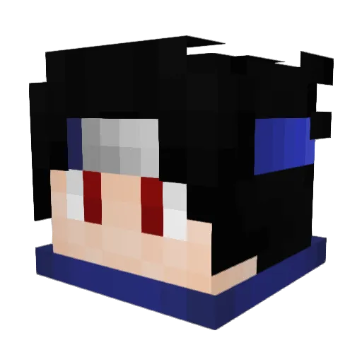 AmericaIsMe Minecraft avatar head, 3D render