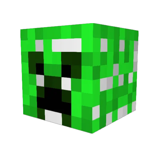 AmericanAnime19 Minecraft avatar head, 3D render
