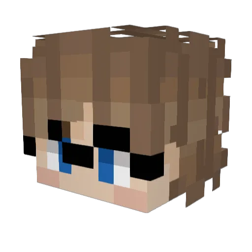AmericanCookie1 Minecraft avatar head, 3D render