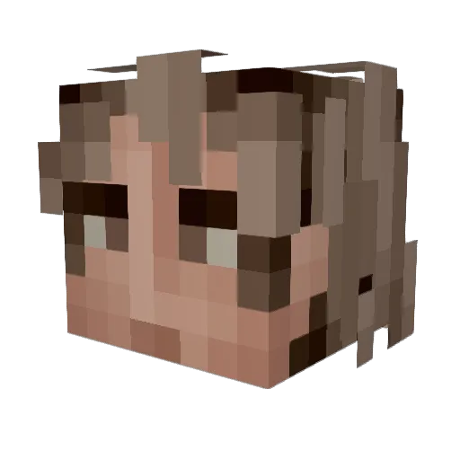 AmericanFuturist Minecraft avatar head, 3D render