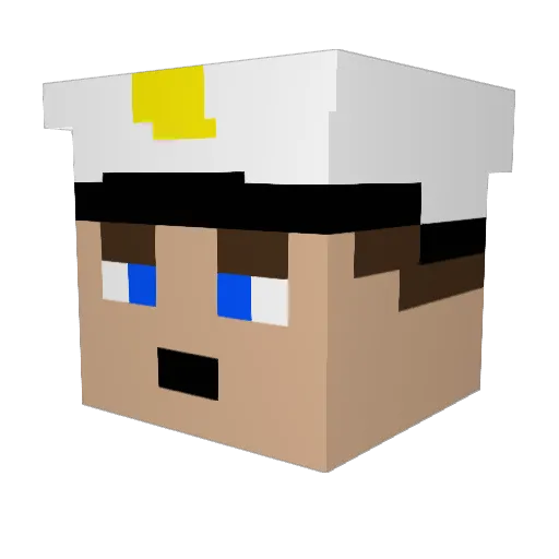 AmericanIdiot20 Minecraft avatar head, 3D render