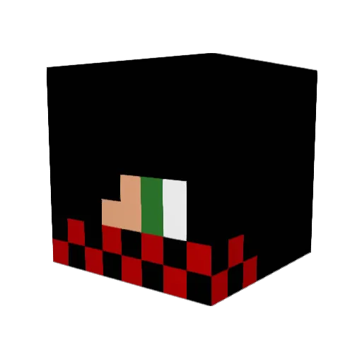 AmericanRandom Minecraft avatar head, 3D render