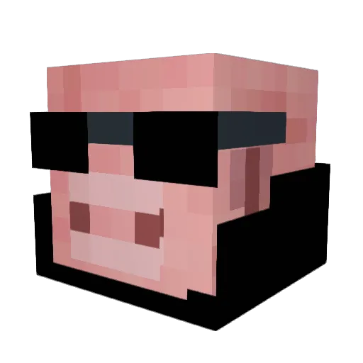 AmericanTaco_ Minecraft avatar head, 3D render