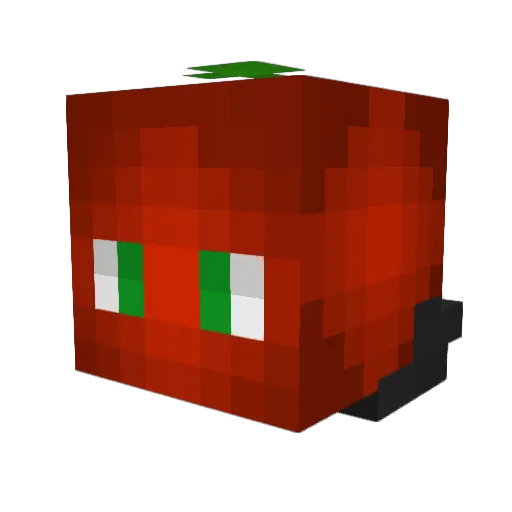 American_Apple Minecraft avatar head, 3D render