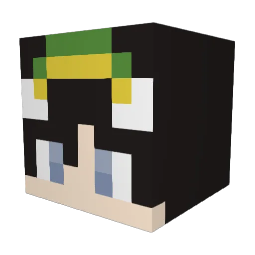American_Flag Minecraft avatar head, 3D render