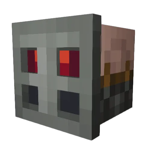American_Monster Minecraft avatar head, 3D render
