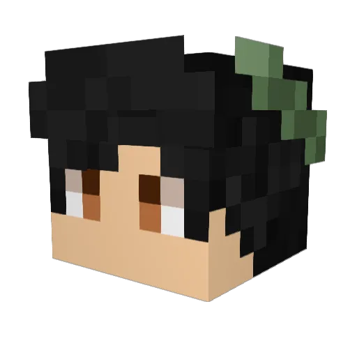 Amerigo Minecraft avatar head, 3D render