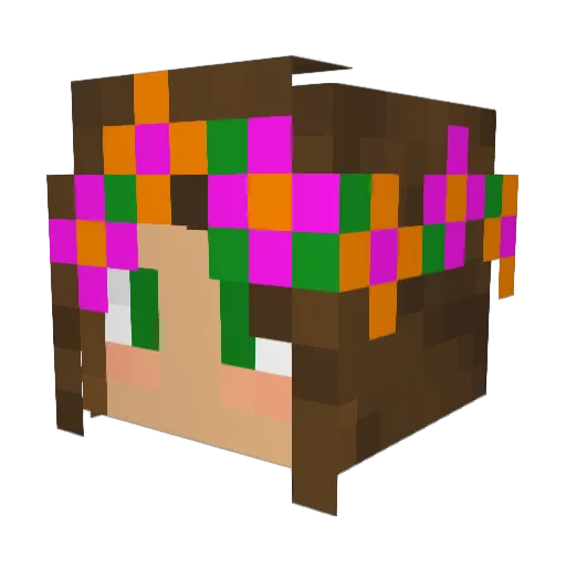 Amescythe Minecraft avatar head, 3D render