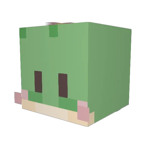 Amesmann24 Minecraft avatar head, 3D render