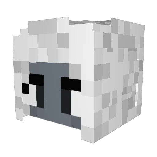 Amestria Minecraft avatar head, 3D render