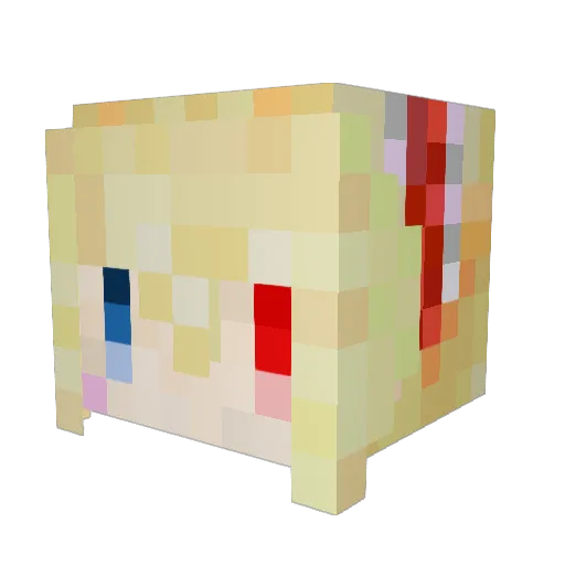 Ametan_0915 Minecraft avatar head, 3D render