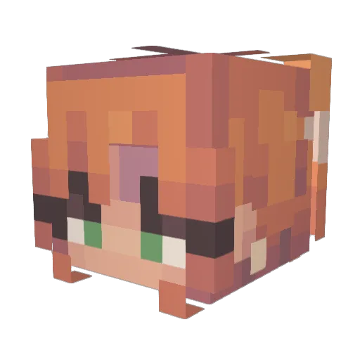 Amethistus_Lupus Minecraft avatar head, 3D render