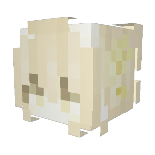 Amethyn Minecraft avatar head, 3D render