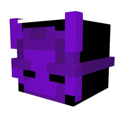 Amethyst071 Minecraft avatar head, 3D render