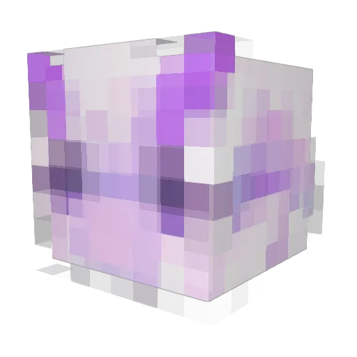 AmethystKobo Minecraft avatar head, 3D render