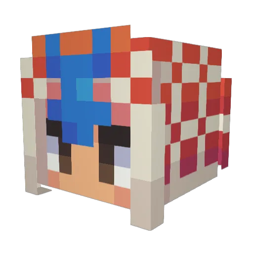 AmethystMC_ Minecraft avatar head, 3D render