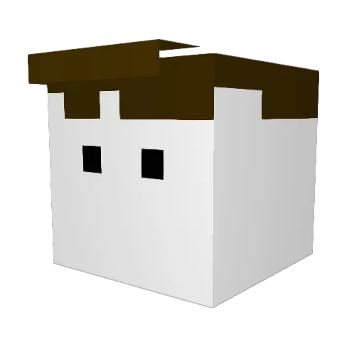 AmethystUHD Minecraft avatar head, 3D render