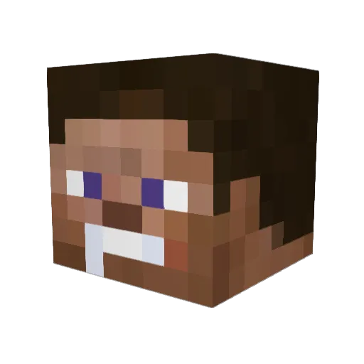 Amethyst_Leon Minecraft avatar head, 3D render