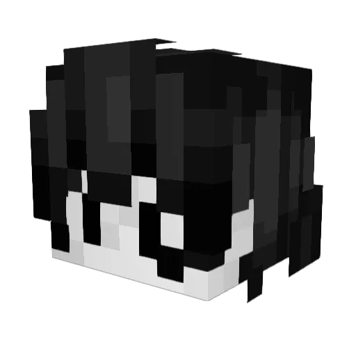 Amethyst_emerald Minecraft avatar head, 3D render