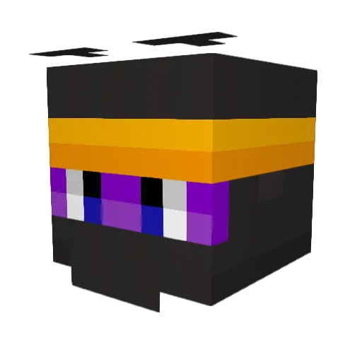 Amethystfox421 Minecraft avatar head, 3D render