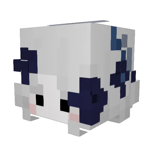 Ametisha Minecraft avatar head, 3D render