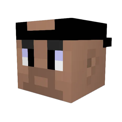 AmexaBatata Minecraft avatar head, 3D render