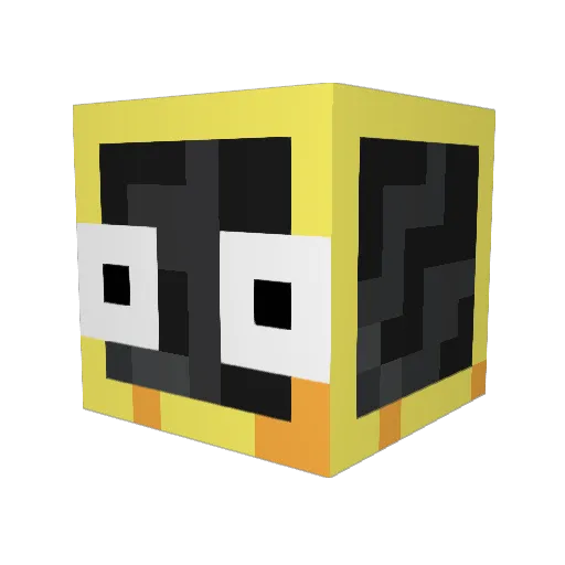 Amgamsik Minecraft avatar head, 3D render