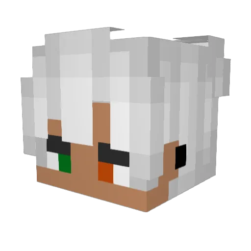 Amias_Saima41 Minecraft avatar head, 3D render