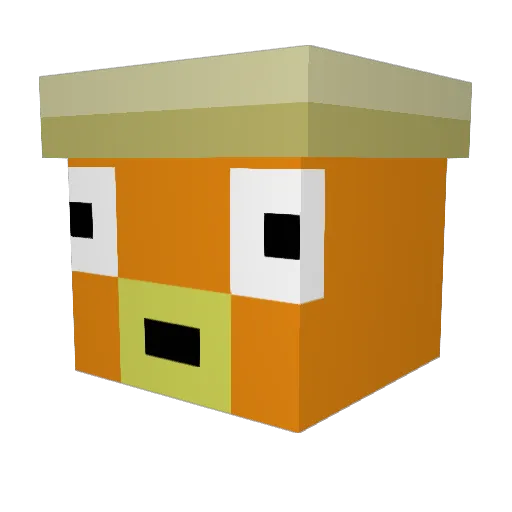 Amiathan Minecraft avatar head, 3D render