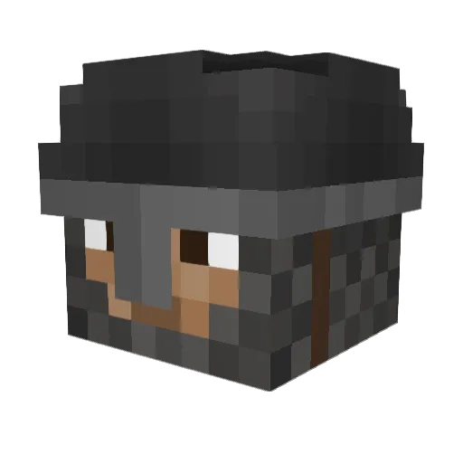 Amifo_ Minecraft avatar head, 3D render