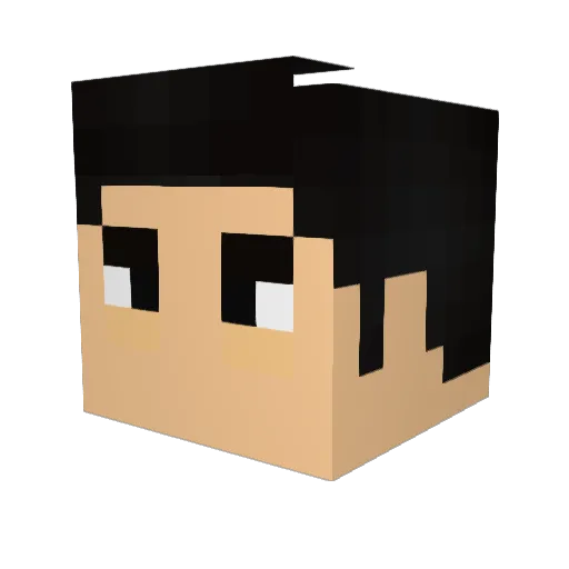 Amiga_500 Minecraft avatar head, 3D render