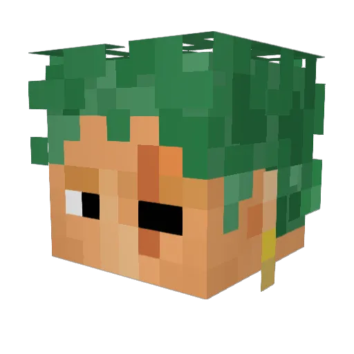 Amigo_Bisinto Minecraft avatar head, 3D render