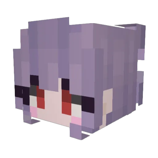 Amiliah Minecraft avatar head, 3D render