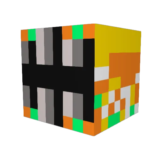 Amilorp Minecraft avatar head, 3D render