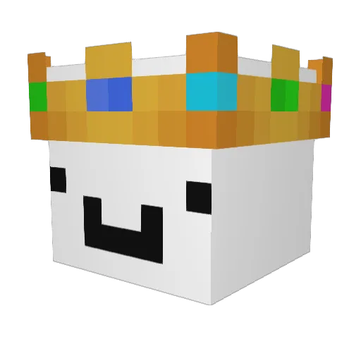 AminMatrix Minecraft avatar head, 3D render