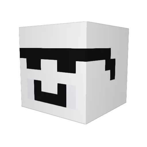 Amin_larabe Minecraft avatar head, 3D render