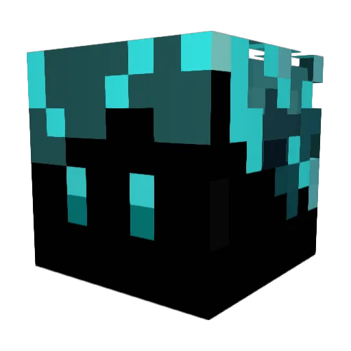 Aminer60 Minecraft avatar head, 3D render