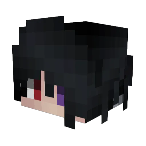 Amio49 Minecraft avatar head, 3D render