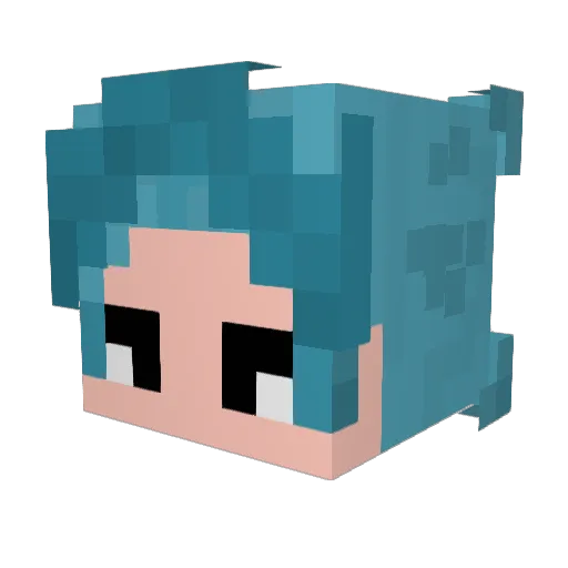 Amir1092n Minecraft avatar head, 3D render