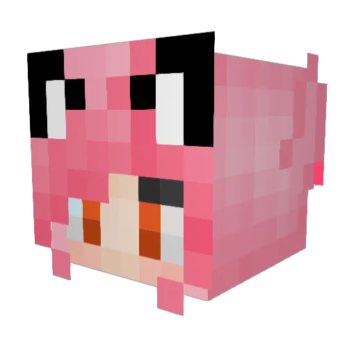 AmirAmalia Minecraft avatar head, 3D render