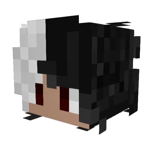 AmirKhazbak Minecraft avatar head, 3D render