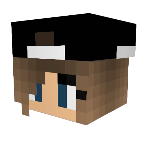 Amira2005 Minecraft avatar head, 3D render