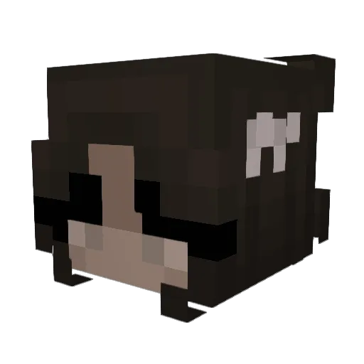 AmiraAnna Minecraft avatar head, 3D render