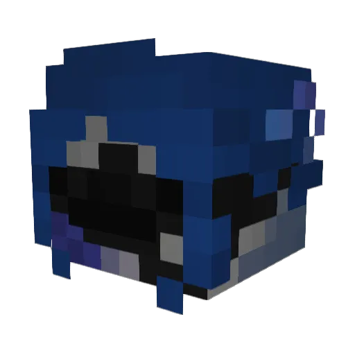 Amiraii Minecraft avatar head, 3D render