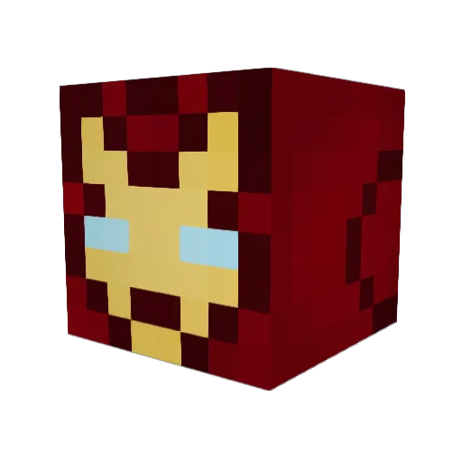 Amirelmumin Minecraft avatar head, 3D render