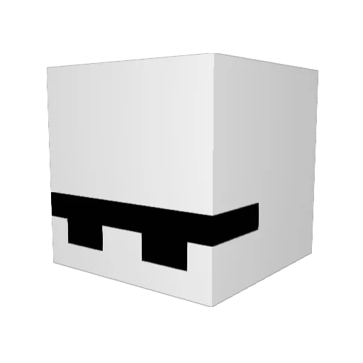 Amirjones124 Minecraft avatar head, 3D render