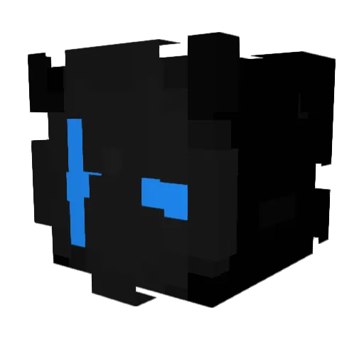 Amirpsychopath Minecraft avatar head, 3D render