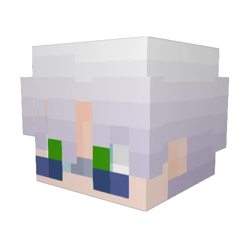 AmitG100 Minecraft avatar head, 3D render